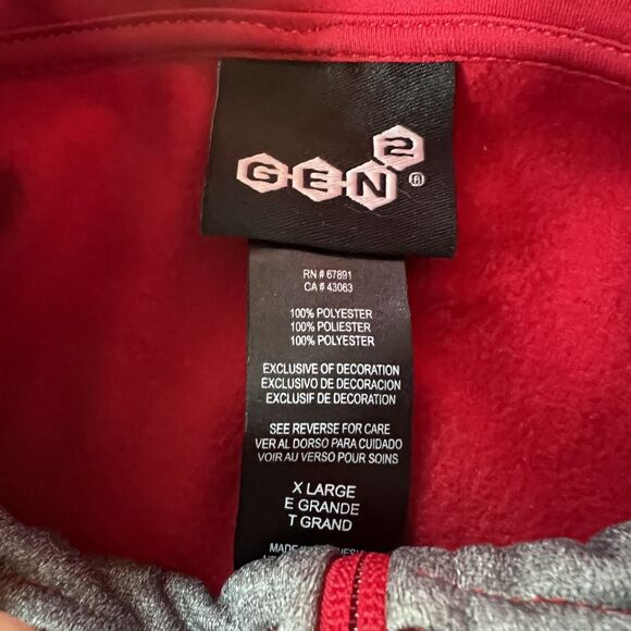 1990s Vintage Colosseum Alabama Crimson Tide Quarter Zip Long Sleeve Shirt XL - Picture 7 of 7